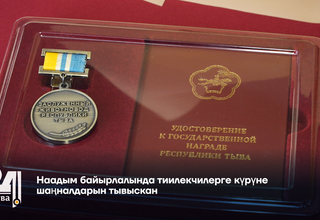 Наадым байырлалында тиилекчилерге күрүне шаңналдарын тывыскан
