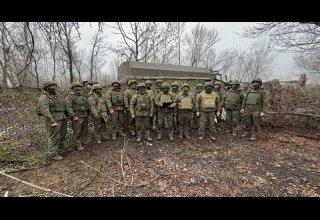 Поздравление наших бойцов из зоны СВО