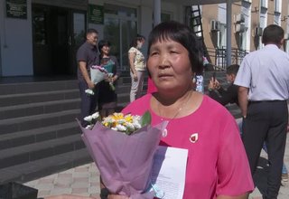 Награждение почетных доноров Тувы