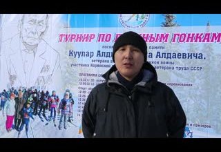 Лыжные гонки на станции Тайга