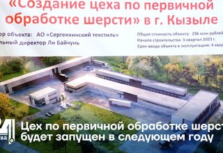 Цех по первичной обработке шерсти будет запущен в следующем году