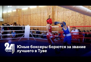 Юные боксеры борются за звание лучшего в Туве