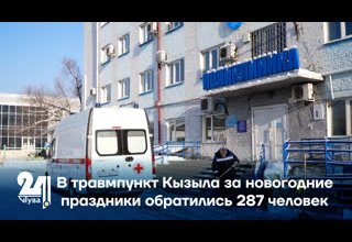 В травмпункт Кызыла за новогодние праздники обратились 287 человек
