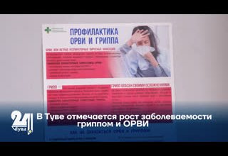 В Туве отмечается рост заболеваемости гриппом и ОРВИ