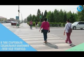 В Туве стартовала социальная кампания «Твой ход! Пешеход»